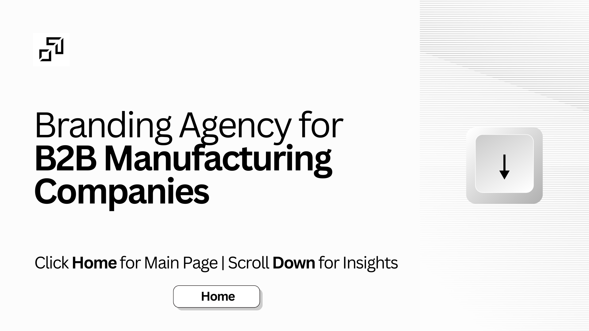 Branding agency for b2b manufacturing companies